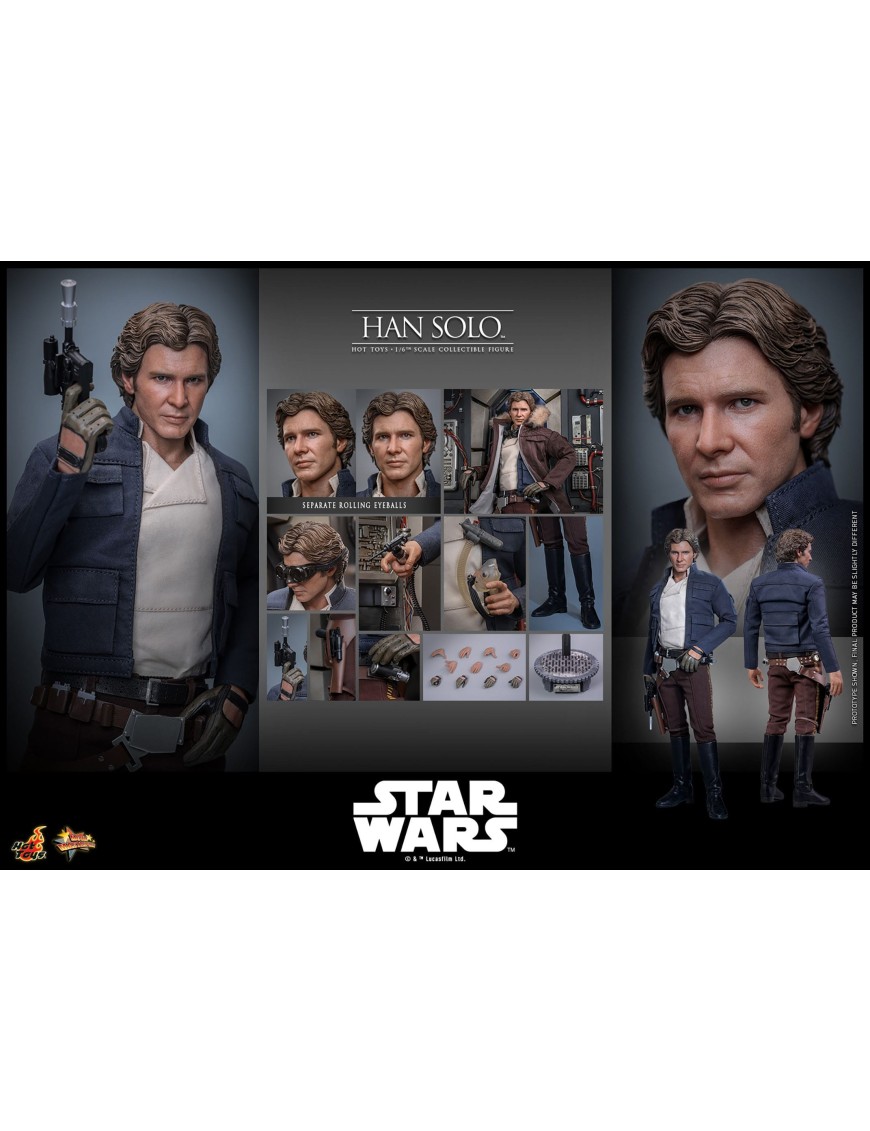Hot Toys Movie Masterpiece Star Wars The Empire Strikes Back Han Solo 1/6 Scale Collectible Figure