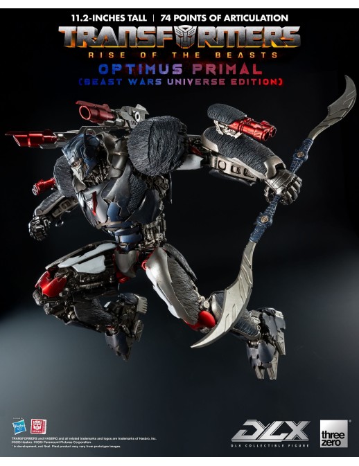 Threezero Transformers Rise of the Beasts DLX Scale Collectible Figure Series Optimus Primal Beast Wars Universe Edition