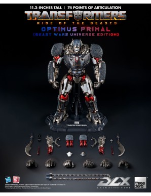 Threezero Transformers Rise of the Beasts DLX Scale Collectible Figure Series Optimus Primal Beast Wars Universe Edition