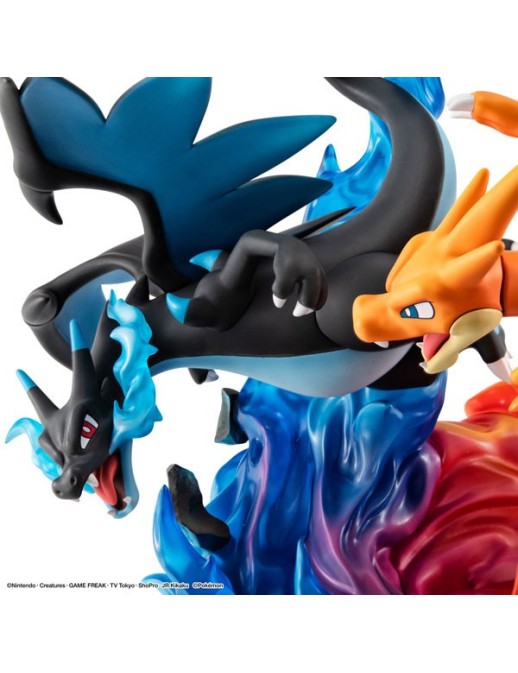 Megahouse G.E.M. EX Series Pokemon Mega Charizard X & Mega Charizard Y