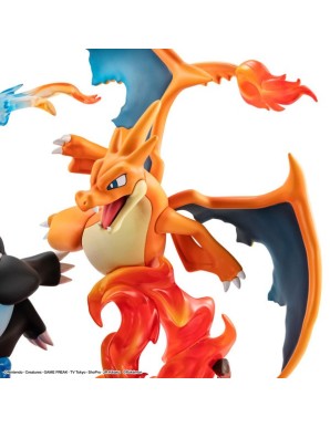 Megahouse G.E.M. EX Series Pokemon Mega Charizard X & Mega Charizard Y