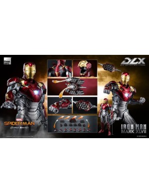 Threezero Spider-Man: Homecoming DLX Collectible Figure Iron Man Mark XLVII