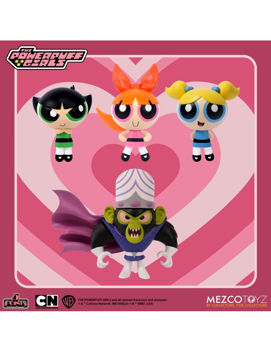 Mezco The Powerpuff Girls 5 Points Figure Set