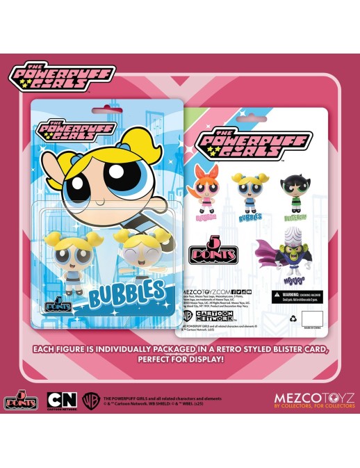 Mezco The Powerpuff Girls 5 Points Figure Set