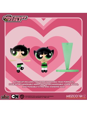 Mezco The Powerpuff Girls 5 Points Figure Set