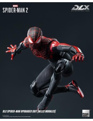 Threezero Marvel's Spider-Man 2 DLX Collectible Figure Spider-Man Upgraded Suit Miles Morales
