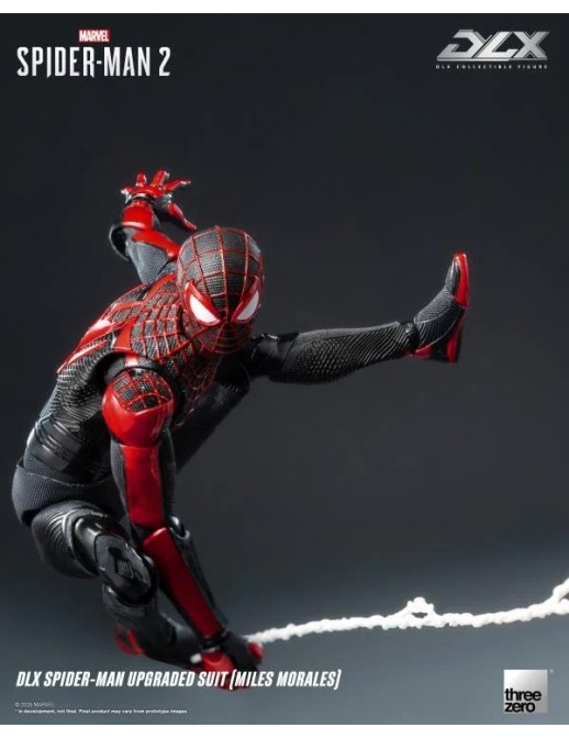 Threezero Marvel's Spider-Man 2 DLX Collectible Figure Spider-Man Upgraded Suit Miles Morales