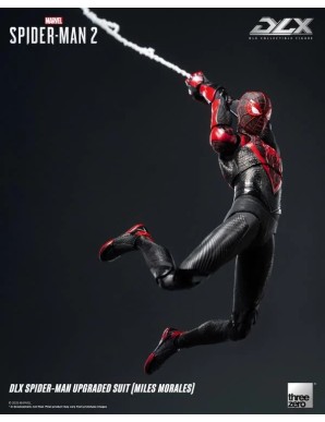Threezero Marvel's Spider-Man 2 DLX Collectible Figure Spider-Man Upgraded Suit Miles Morales