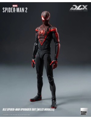 Threezero Marvel's Spider-Man 2 DLX Collectible Figure Spider-Man Upgraded Suit Miles Morales