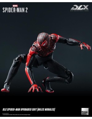 Threezero Marvel's Spider-Man 2 DLX Collectible Figure Spider-Man Upgraded Suit Miles Morales