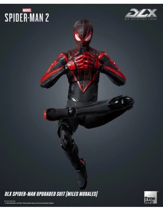 Threezero Marvel's Spider-Man 2 DLX Collectible Figure Spider-Man Upgraded Suit Miles Morales
