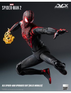 Threezero Marvel's Spider-Man 2 DLX Collectible Figure Spider-Man Upgraded Suit Miles Morales
