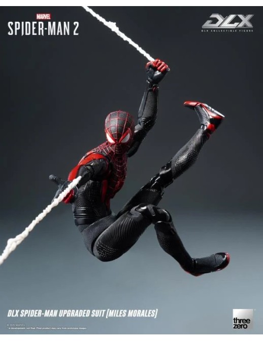 Threezero Marvel's Spider-Man 2 DLX Collectible Figure Spider-Man Upgraded Suit Miles Morales