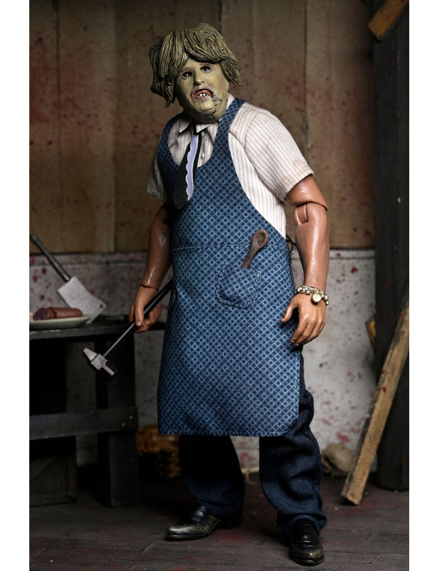 Neca Texas Chainsaw Massacre Leatherface with Old Lady Mask Clothed