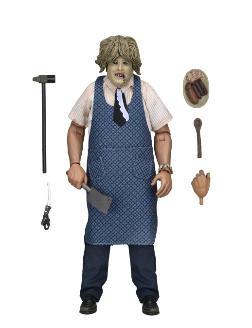 Neca Texas Chainsaw Massacre Leatherface with Old Lady Mask Clothed