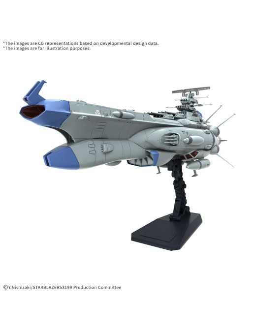 Bandai Be Forever Yamato: REBEL 3199 BB-101 Arizona Class Space Battleship Arizona 1/1000 Scale Model Kit