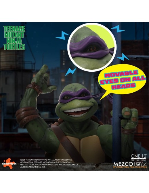 Mezco Toys The One 12 Collective Teenage Mutant Ninja Turtles (1990) Action Figure Boxed Set