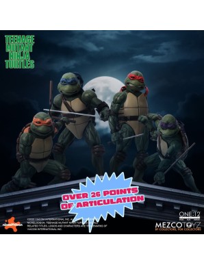 Mezco Toys The One 12 Collective Teenage Mutant Ninja Turtles (1990) Action Figure Boxed Set