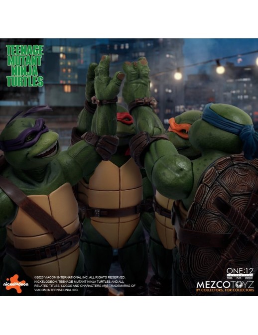 Mezco Toys The One 12 Collective Teenage Mutant Ninja Turtles (1990) Action Figure Boxed Set