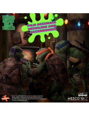 Mezco Toys The One 12 Collective Teenage Mutant Ninja Turtles (1990) Action Figure Boxed Set