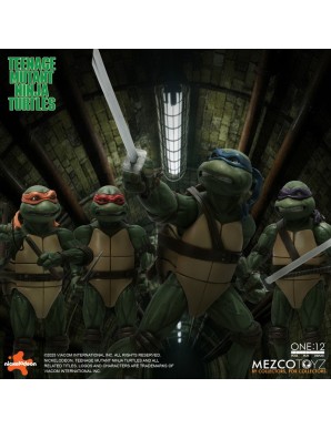 Mezco Toys The One 12 Collective Teenage Mutant Ninja Turtles (1990) Action Figure Boxed Set