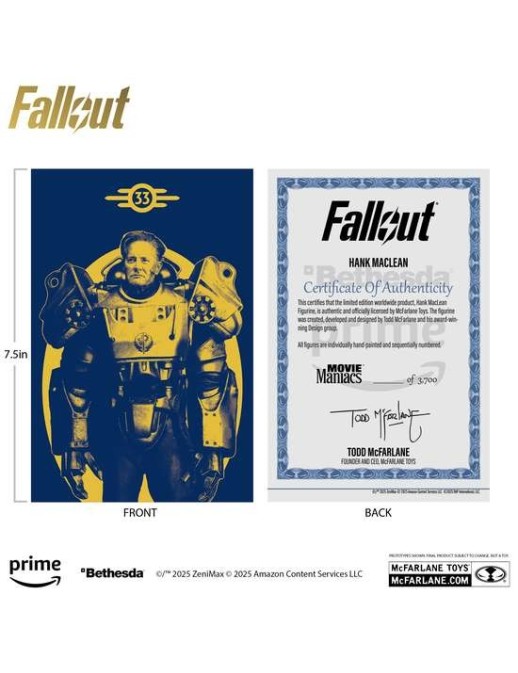 Mc Farlane Toys Fallout Movie Maniacs Wave 3