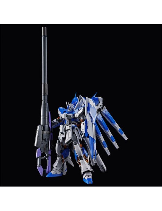 P-Bandai Real Grade RG 1/144 Mobile Suit Gundam Hyper Mega Bazooka Launcher for RX-93-ν2 Hi-ν Gundam Fin Funnel Display Set