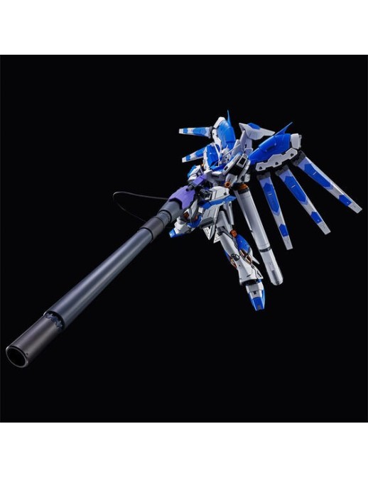 P-Bandai Real Grade RG 1/144 Mobile Suit Gundam Hyper Mega Bazooka Launcher for RX-93-ν2 Hi-ν Gundam Fin Funnel Display Set