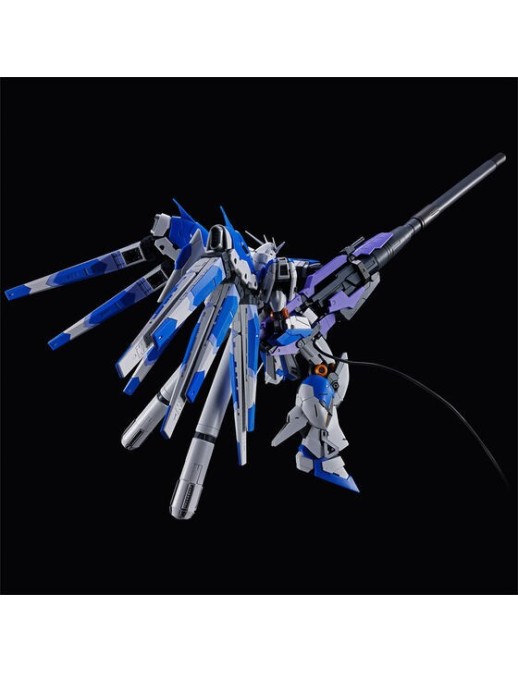 P-Bandai Real Grade RG 1/144 Mobile Suit Gundam Hyper Mega Bazooka Launcher for RX-93-ν2 Hi-ν Gundam Fin Funnel Display Set