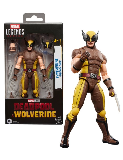 Hasbro Marvel Legends Deadpool & Wolverine Wolverine Brown Suit