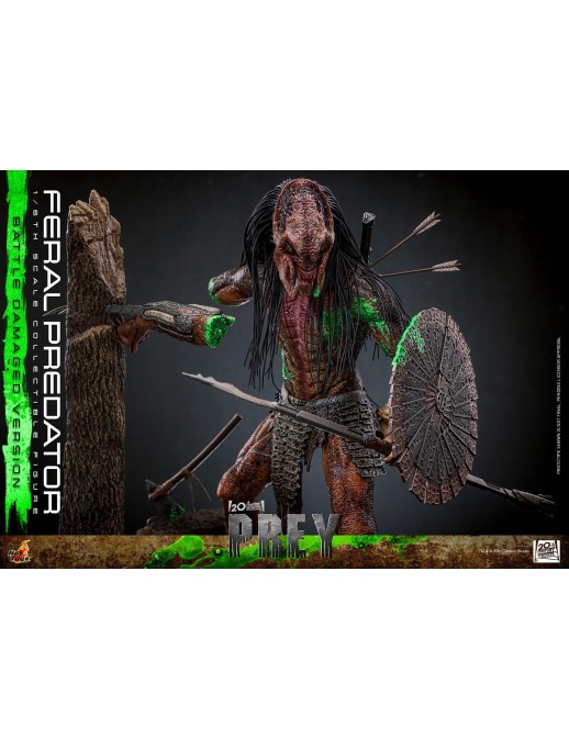 Hot Toys Television Masterpiece Prey Feral Predator Battle Damaged Version 1/6 Scale Collectible Figure