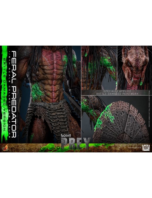 Hot Toys Television Masterpiece Prey Feral Predator Battle Damaged Version 1/6 Scale Collectible Figure