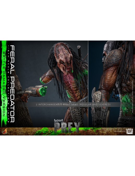 Hot Toys Television Masterpiece Prey Feral Predator Battle Damaged Version 1/6 Scale Collectible Figure