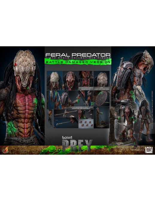 Hot Toys Television Masterpiece Prey Feral Predator Battle Damaged Version 1/6 Scale Collectible Figure