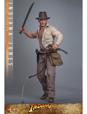 Hot Toys Movie Masterpiece Indiana Jones and the Temple of Doom Indiana Jones 1/6 Scale Collectible Figure Deluxe Version