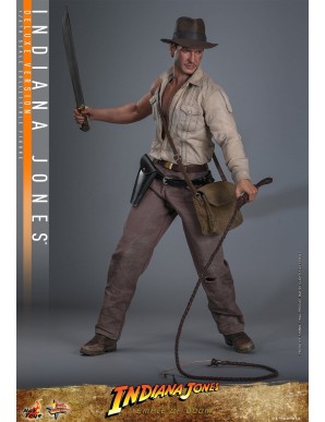 Hot Toys Movie Masterpiece Indiana Jones and the Temple of Doom Indiana Jones 1/6 Scale Collectible Figure Deluxe Version