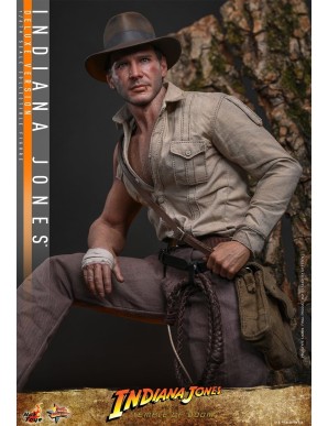 Hot Toys Movie Masterpiece Indiana Jones and the Temple of Doom Indiana Jones 1/6 Scale Collectible Figure Deluxe Version