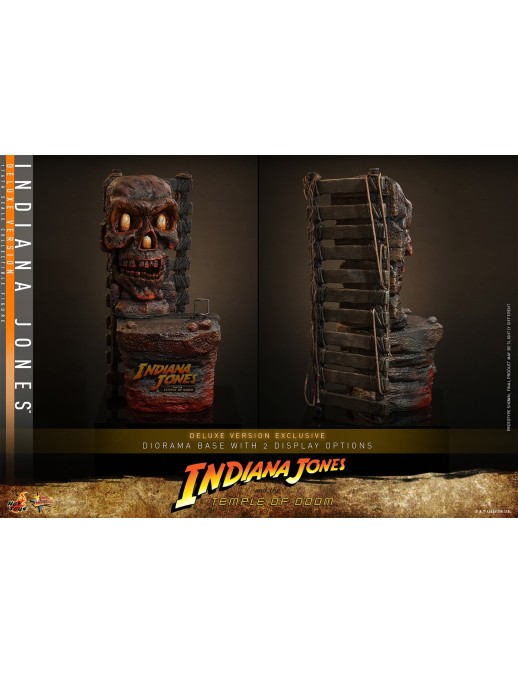 Hot Toys Movie Masterpiece Indiana Jones and the Temple of Doom Indiana Jones 1/6 Scale Collectible Figure Deluxe Version