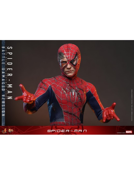 Hot Toys Movie Masterpiece Spider-Man Spider-Man Battle Damaged Version 1/6 Scale Collectible Figure