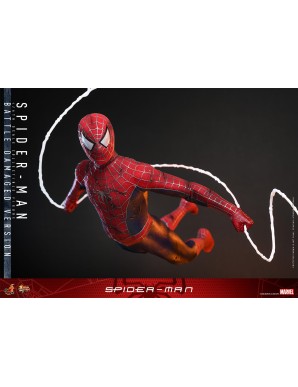 Hot Toys Movie Masterpiece Spider-Man Spider-Man Battle Damaged Version 1/6 Scale Collectible Figure