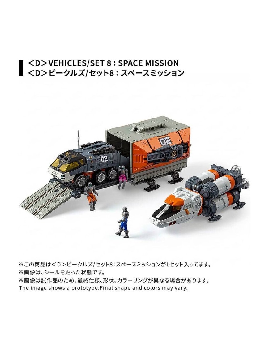 Takara Tomy Diaclone Reboot D Vehicles Set 8 Space Mission