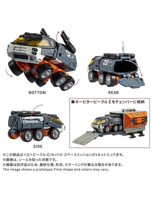 Takara Tomy Diaclone Reboot D Vehicles Set 8 Space Mission