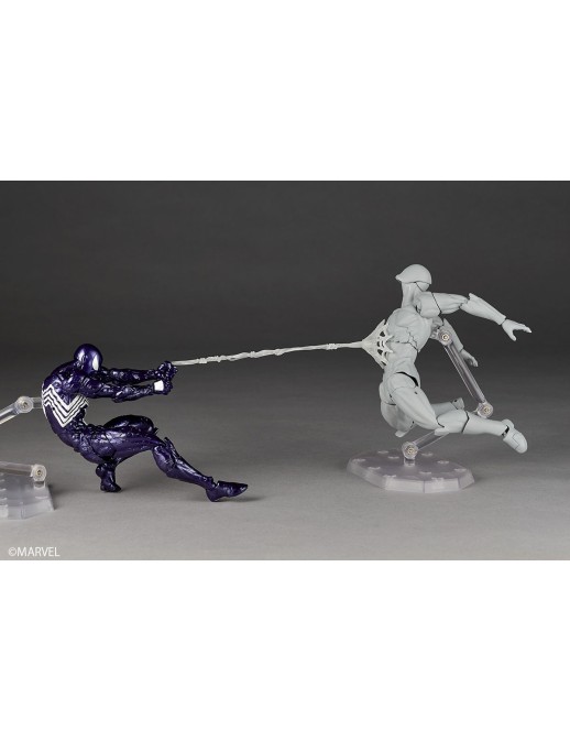 Kaiyodo Amazing Yamaguchi Revoltech Symbiote Spider-Man Purple Version