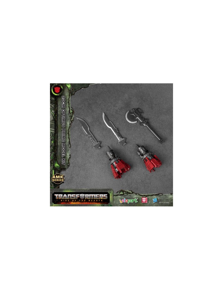 Yolopark AMK Series Model Kit Transformers Rise of the Beasts Upgrade Weapons for Optimus Prime