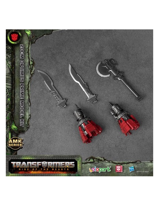 Yolopark AMK Series Model Kit Transformers Rise of the Beasts Upgrade Weapons for Optimus Prime