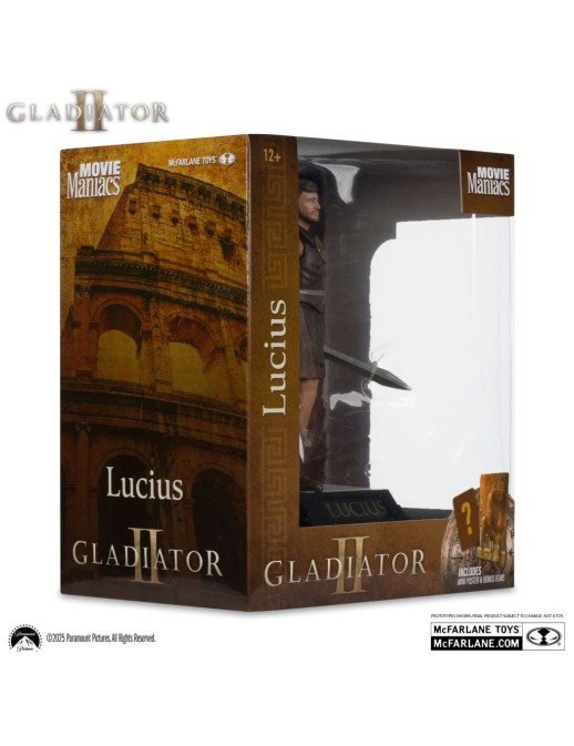 Mc Farlane Toys Gladiator 2 Movie Maniacs Lucius Limited Edition