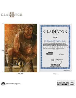 Mc Farlane Toys Gladiator 2 Movie Maniacs Lucius Limited Edition