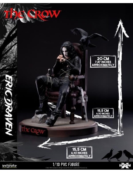 Infinite Statue & Collectibles Icon X The Crow Eric Draven Statue 1/10 Scale