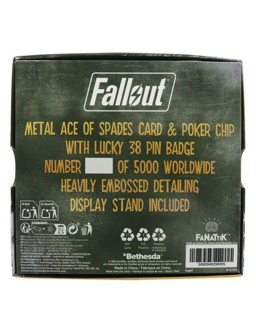 Fanattik Fallout New Vegas Lucky 38 Imitation Gold Limited Edition Casino Set