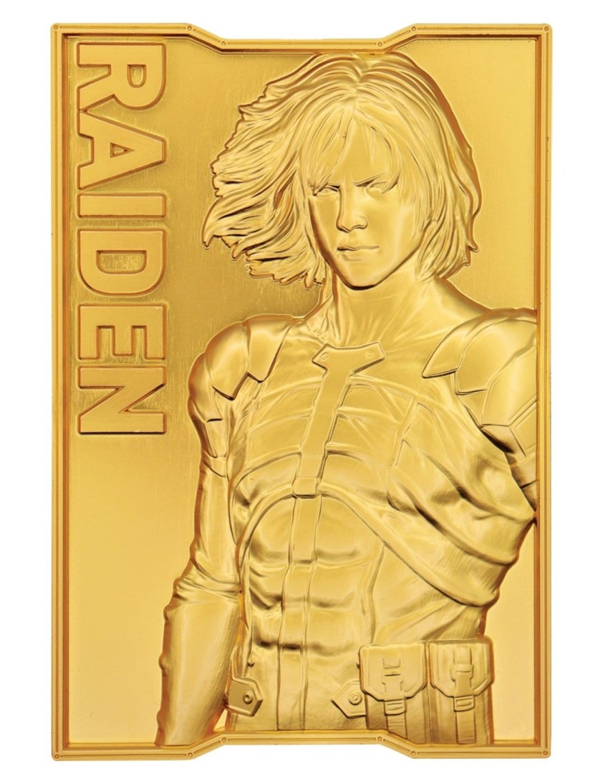 Fanattik Metal Gear Solid 2 Sons of Liberty Raiden Ingot 24K Gold Plated Limited Edition